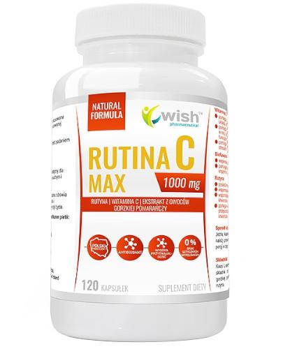 podgląd produktu Wish Rutyna C Max 1000 mg 120 kapsułek