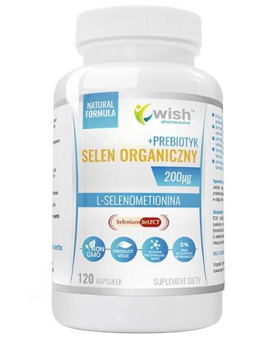 podgląd produktu Wish Selen Organiczny 200 µg + Prebiotyk 120 kapsułek