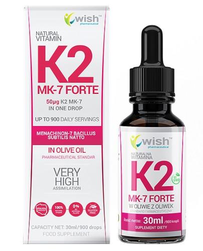 podgląd produktu Wish Witamina K2 MK-7 Forte 50 µg w kroplach 30 ml