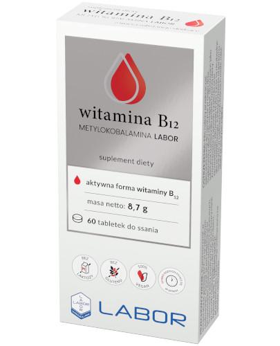 podgląd produktu Witamina B12 Metylokobalamina Labor 60 tabletek do ssania