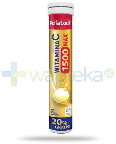 podgląd produktu Witamina C Max 1500 mg Laboratoria Polfa Łódź 24 tabletki musujące