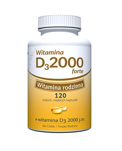 zdjęcie produktu Witamina D 2000 Forte 120 kapsułek Uniphar