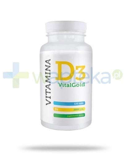 podgląd produktu Alg Pharma Witamina D3 VitalGold 120 tabletek