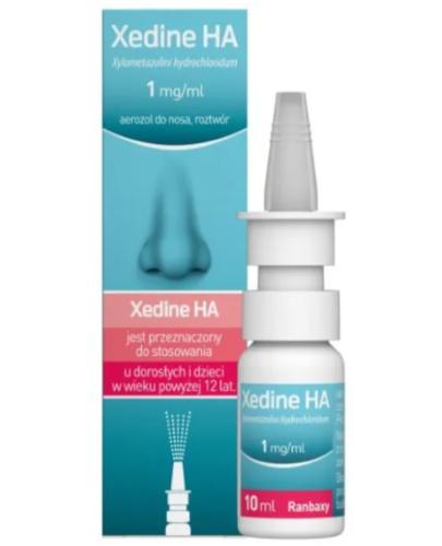 podgląd produktu Xedine HA 1mg/ml aerozol do nosa 10 ml