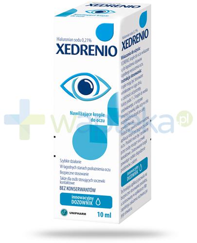 podgląd produktu Xedrenio nawilżające krople do oczu 10 ml
