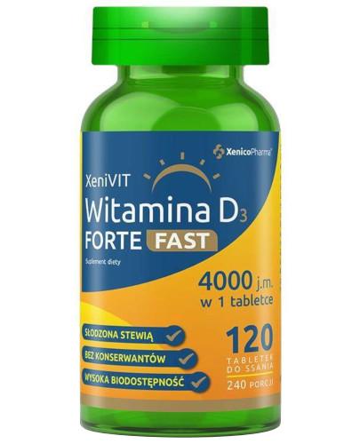 podgląd produktu XeniVIT Witamina D Forte Fast 120 tabletek do ssania