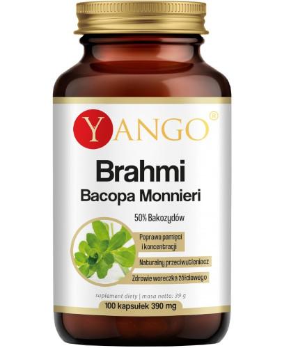podgląd produktu Yango Brahmi ekstrakt 50% bakozydów 100 kapsułek