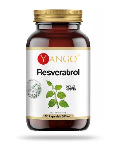 podgląd produktu Yango Resveratrol z piperyną 30 kapsułek