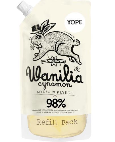podgląd produktu Yope naturalne mydło w płynie wanilia i cynamon zapas 500 ml