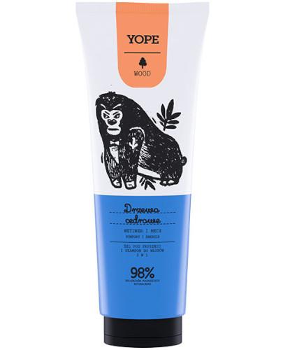 podgląd produktu Yope żel pod prysznic i szampon do włosów 2w1 Drzewo cedrowe 250 ml