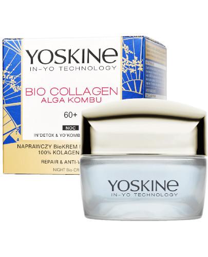 podgląd produktu Yoskine Bio Collagen Alga Kombu 60+ naprawczy bio-krem na zmarszczki na noc 50 ml