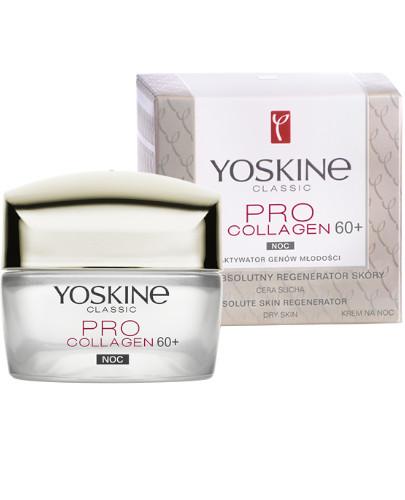 zdjęcie produktu Yoskine Classic Pro Collagen 60+ krem na noc regenerator skóry do cery suchej i wrażliwej 50 ml