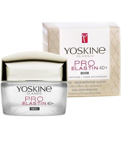 zdjęcie produktu Yoskine Classic Proelastin 40+ krem na noc regenerator skóry do cery normalnej i mieszanej 50 ml
