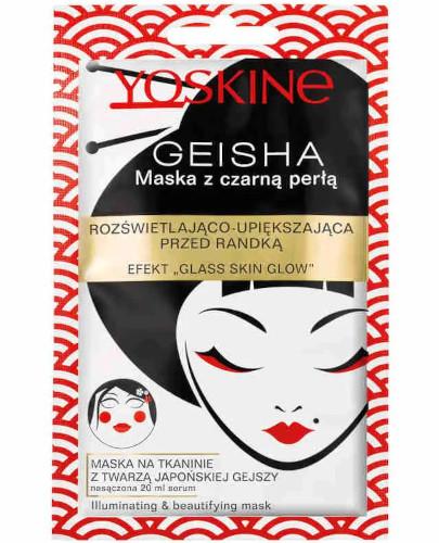 zdjęcie produktu Yoskine Geisha maska z czarną perłą na tkaninie 1 sztuka