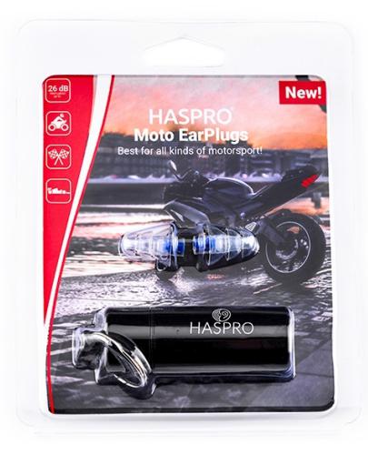 podgląd produktu Zatyczki do uszu wielorazowe Haspro Moto EarPlugs 1 para