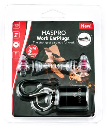 podgląd produktu Zatyczki do uszu wielorazowe Haspro Work EarPlugs 2 pary