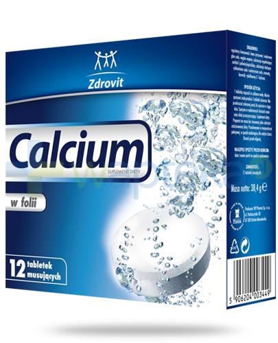 podgląd produktu Zdrovit Calcium w folii 12 tabletek