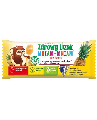 zdjęcie produktu Zdrowy lizak Mniam-Mniam o smaku ananasa (łezka) 1 sztuka