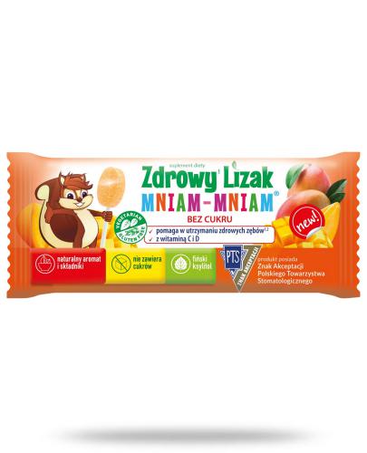 zdjęcie produktu Zdrowy lizak Mniam-Mniam o smaku mango (łezka) 1 sztuka