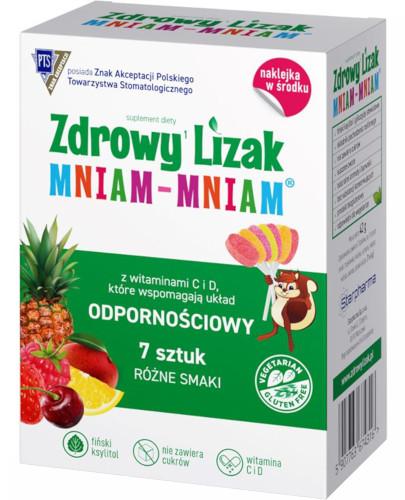 zdjęcie produktu Zdrowy lizak Mniam-Mniam z witaminami 7 sztuk