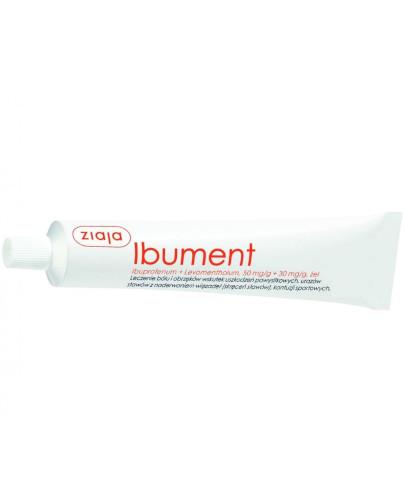 podgląd produktu Ziaja Ibument (Ibuprofenum + Levomentholum 50mg/g + 30mg/g), żel 100 g