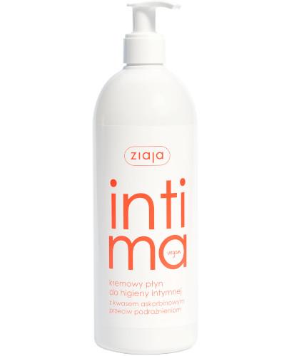 podgląd produktu Ziaja Intima kremowy płyn do higieny intymnej z kwasem askorbinowym 500 ml