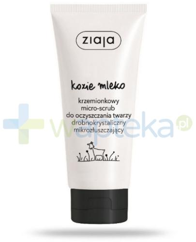 podgląd produktu Ziaja Kozie Mleko krzemionkowy micro-scrub do oczyszczania twarzy 75 ml