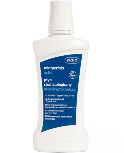 podgląd produktu Ziaja MintPerfekt Activ płyn stomatologiczny przeciwpróchniczy 500 ml
