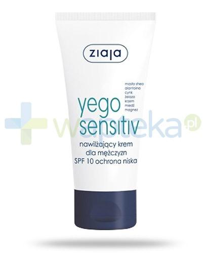zdjęcie produktu Ziaja Yego Sensitiv nawilżający krem SPF10 dla mężczyzn 50 ml