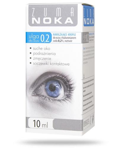 podgląd produktu Zuma Noka Ulga dla oczu 0,2% nawilżające krople z hialuronianem 10 ml