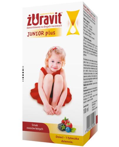 podgląd produktu Żuravit Junior Plus syrop o smaku owoców leśnych 100 ml