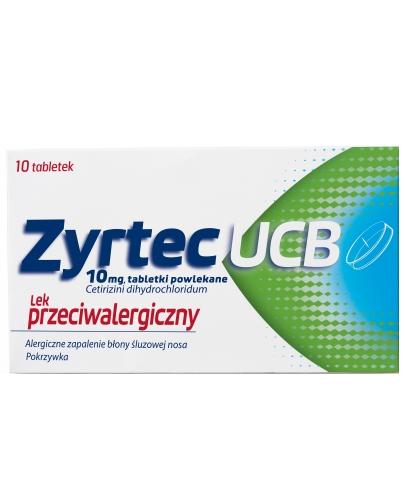 podgląd produktu Zyrtec UCB 10 mg 10 tabletek powlekanych