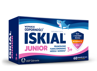 Iskial Junior w kapsułkach Packshot