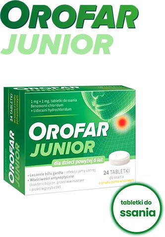 Orofar Junior tabletki do ssania